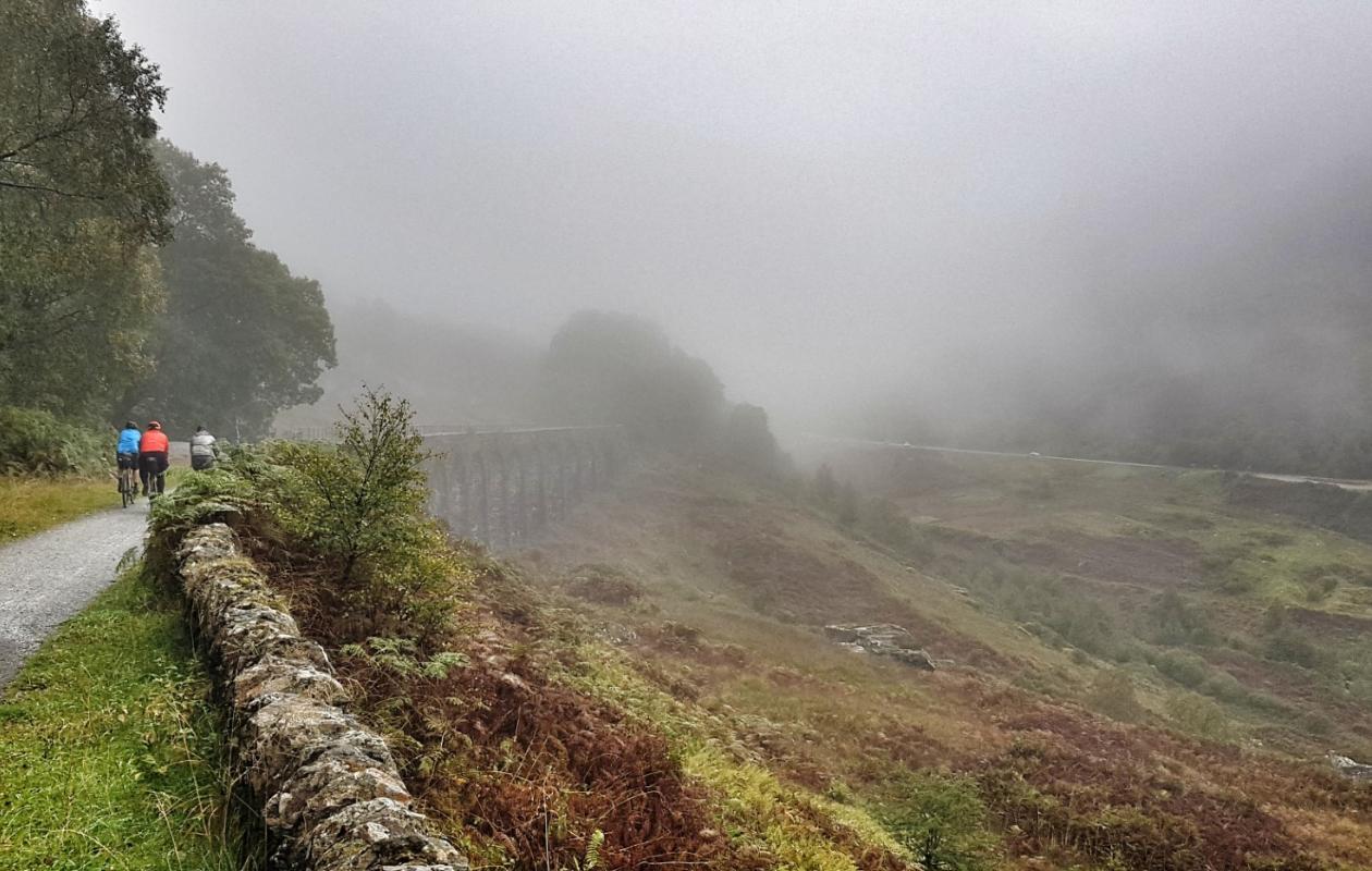 Glen Ogle Viaduct cycling