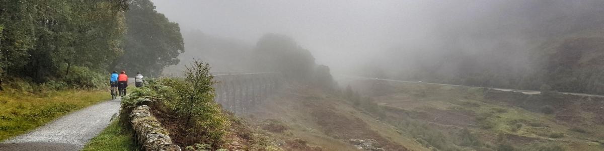 Glen Ogle Viaduct cycling